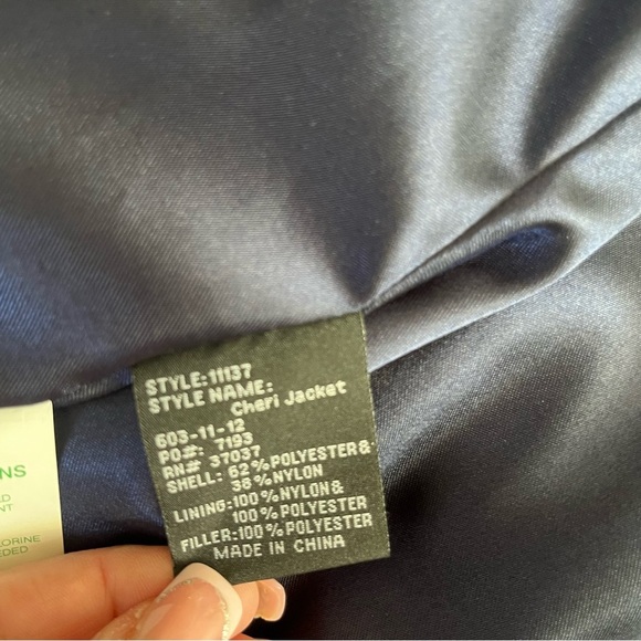 Obermeyer Ski Jacket Coat Womens XL Size 16 Blue Hooded EUC - Picture 13 of 16